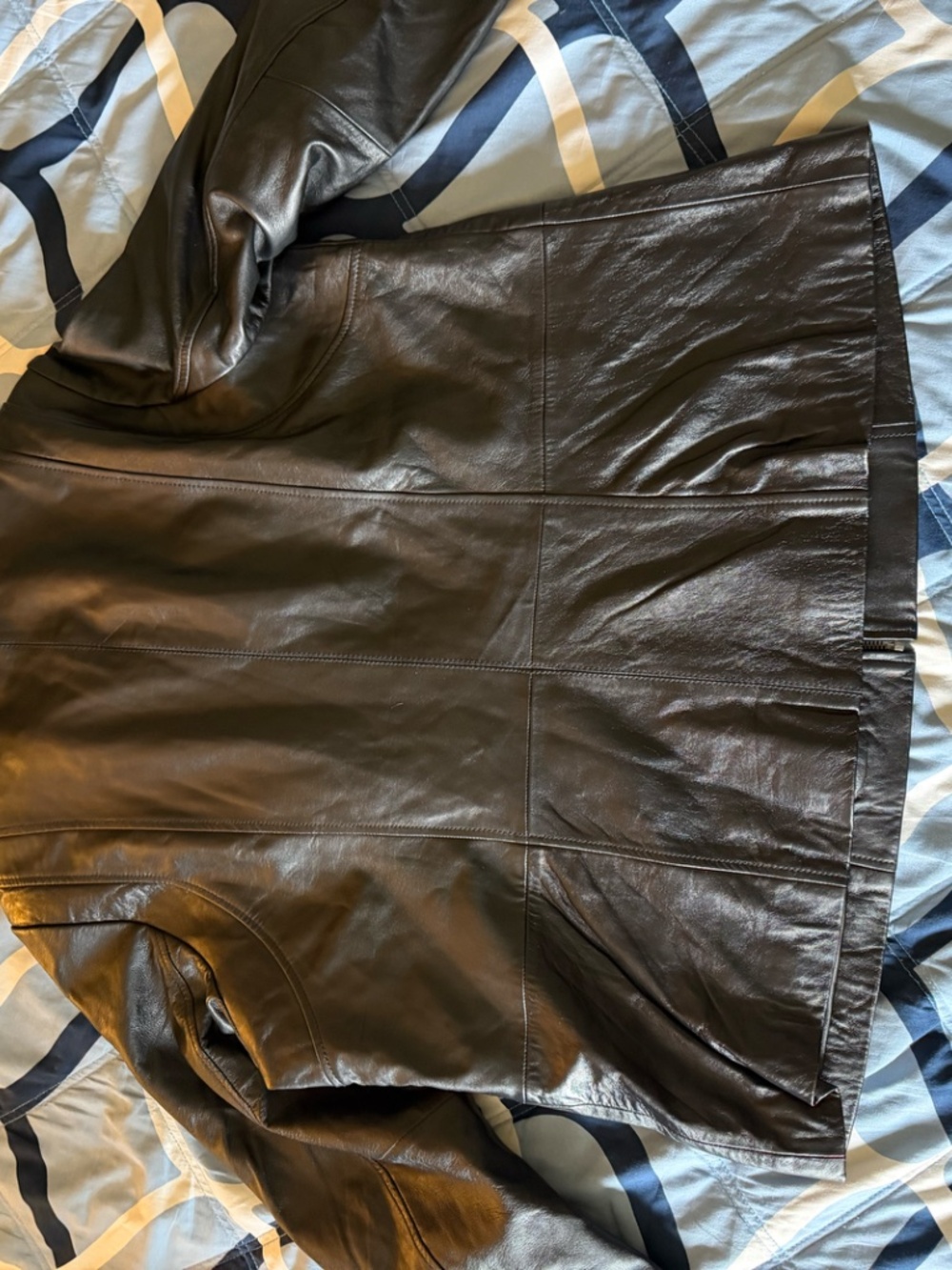 Denim & Co. Women's Black Leather  Jacket 2X - Picture 2 of 4